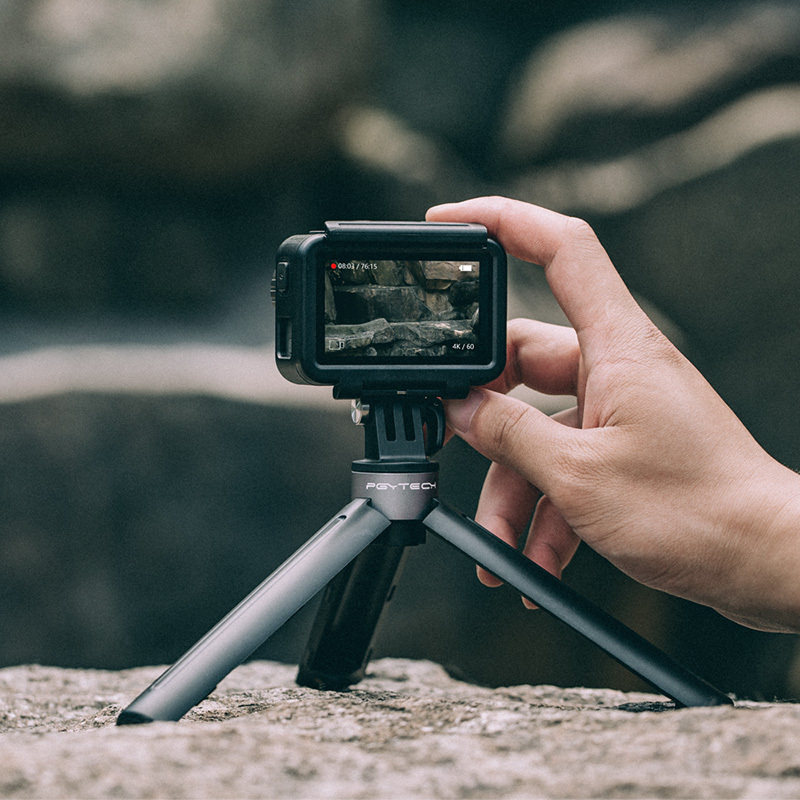 PGYTECH desktop tripod Mini extension rod can be super linked to action cameras, etc. Equipped with 1 4 screws, etc.