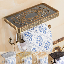 Antique paper towel rack Bathrooms Toilet Paper Rack Toilet creativity Stainless Steel Big Paper Machine phone rack