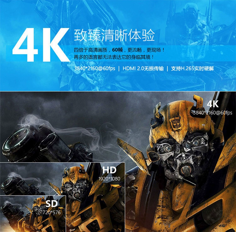 Youku yk-k1 HD 4K mạng set-top TV Hộp TV WIFI Máy nghe nhạc Android 3D