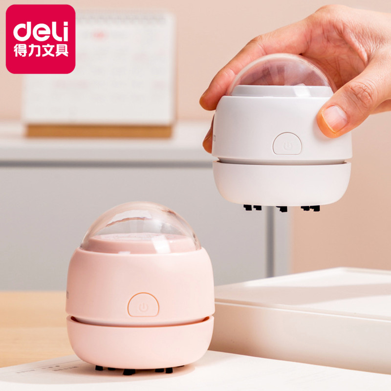 Powerful Mini Desktop Cleaner Pupils USB Rechargeable Top-Spin Eraser Scraps Electric Vacuum Cleaner