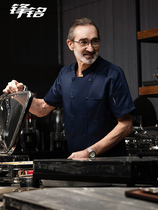 Hotel Catering Cooks Workwear Short Sleeves Summer Mens Big Code Breathable Hotel Cafeteria Hotel Cafeteria After kitchen Chef Cuisine