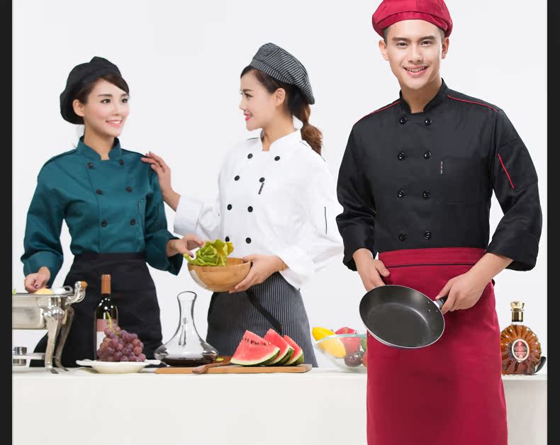 Veste chef cuisinier en polyester - Ref 1910564 Image 17