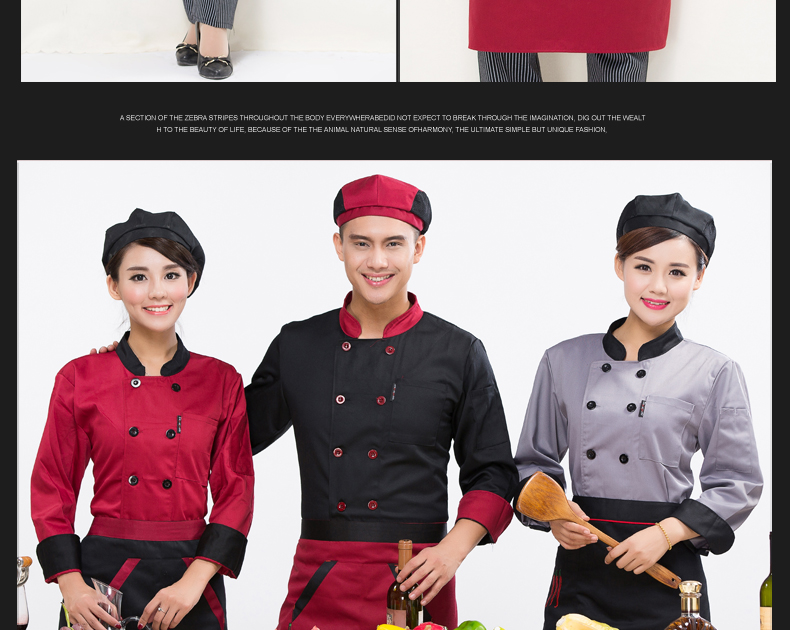 Tenue de cuisinier en polyester - Ref 1910563 Image 14