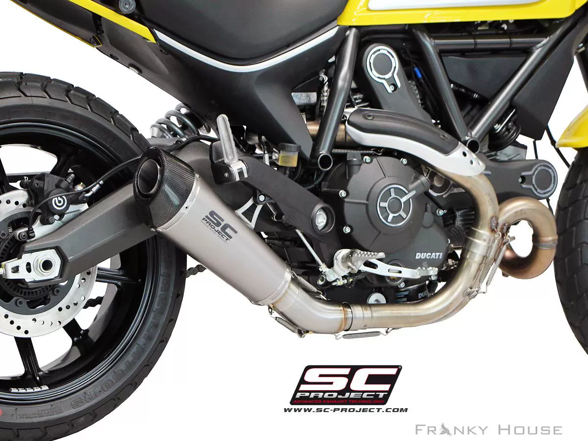 SC DỰ ÁN Ducati S CRAMBLER tự lưu diễn mới bán nóng hình nón dài hàng đuôi sửa đổi ống xả - Ống xả xe máy