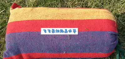 Thickened canvas outdoor hammock for color canvas bag and tie rope