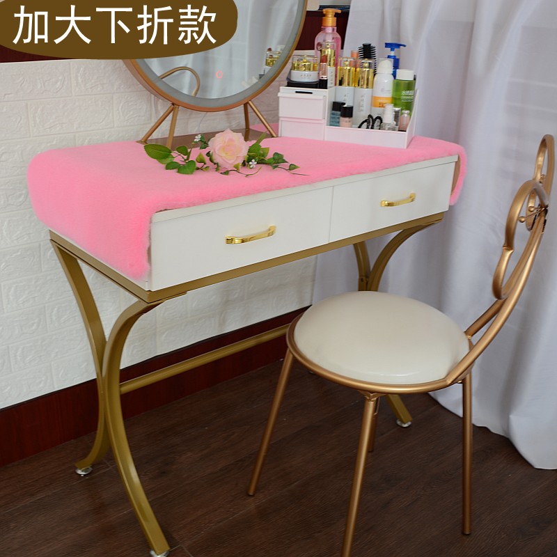 Giả thỏ lông bàn trang điểm mat ngắn sang trọng bàn trang điểm lông ghế phân ghế đệm đầu giày túi rack rack quầy - Ghế đệm / đệm Sofa đệm ghế gỗ đẹp