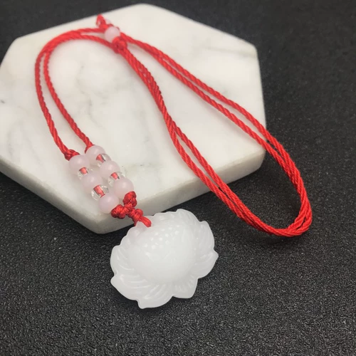 Природная руда из белого нефрита, оригинальная подвеска, ожерелье подходит для мужчин и женщин