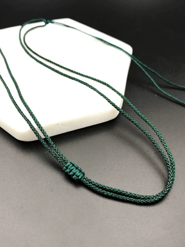 Плетеная подвеска ручной работы, ремешок, браслет из красной нити из нефрита