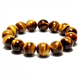 抖音热卖天然黄虎眼石手链赠品男女款单圈虎睛石情侣手串饰品礼物