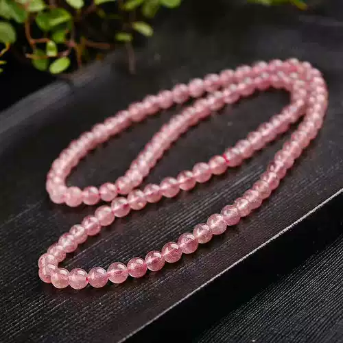Натуральный розовый кварц, браслет, 8mm, подарок на день рождения