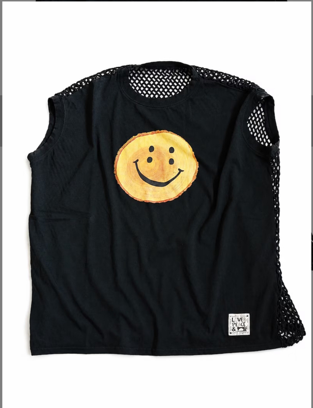 Kapital Tokyo Smile Face Vest with Hollow Back, Made in Japan