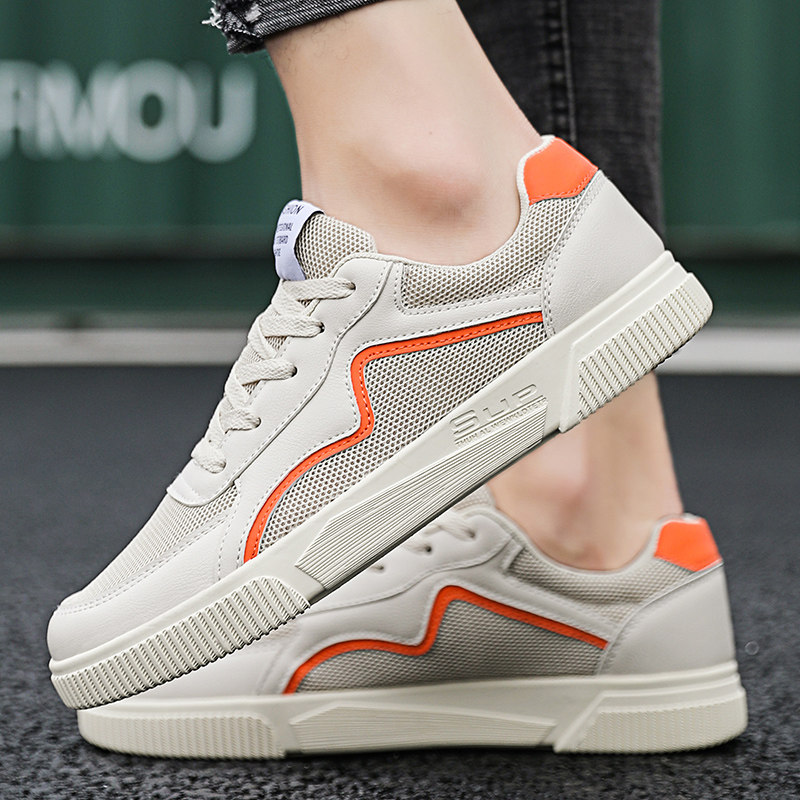European station 2023 summer new breathable anti - odor mesh casual plate shoes Korean edition trend men's canvas shoes