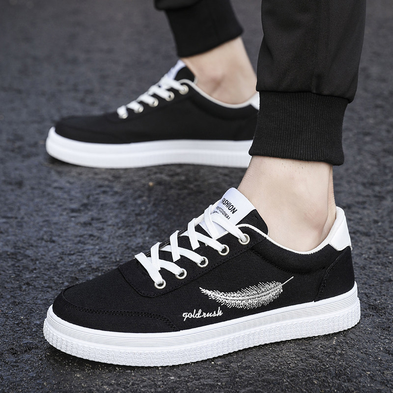 Hong Kong tide brand 2022 new autumn Korean version men's breathable low-top shoes all-match sports and leisure canvas board shoes