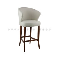 Solid wood front desk creative bar chair European Western restaurant casual high stool American simple modern KTV bar stool