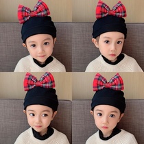 Spring and autumn baby super large butterfly bow headcap cover headcap warm hat Princess hat baby tide cap