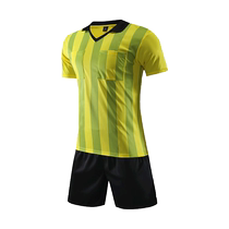 Football referee suits suit men and women short sleeve pocket professional match sports match referee clothes football equipment customised