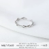 Bling tay làm phần tốt mở nhẫn bạc sterling nữ chỉ số ngón tay lưới đỏ cặp đôi sinh viên cặp đôi cá tính đơn giản - Nhẫn Nhẫn