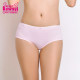 Little girl's white breathable cotton mid-rise boxer briefs