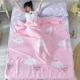 Khách sạn dành cho người lớn bằng vải bông và khóa kéo ba mặt trên túi ngủ bẩn Khách sạn Ultralight xách tay chống bẩn du lịch