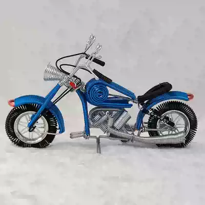 Dooba craft shop Hand-woven metal wire Aluminum wire aluminum wire craft gift decoration Model locomotive home furnishings Creative gift