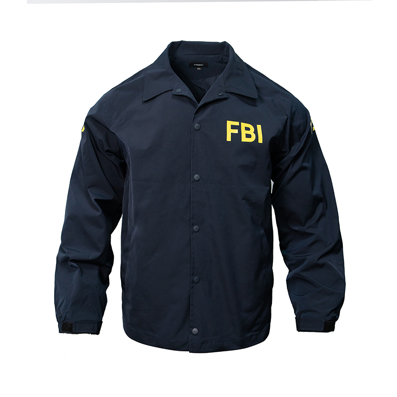 American-Style Fbi Jacket Men's Spring and Autumn Loose Workwear Trendy Agent F Logo Windbreaker Thin Style