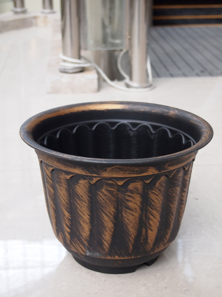 Tầng hoa chậu hoa Bình cổ điển nhà đồng cổ giả màu sứ lớn chậu nhựa dày - Vase / Bồn hoa & Kệ chum sành trồng cây