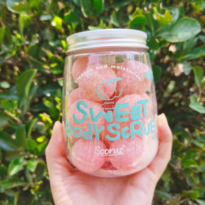 Sooruz tree soft sugar ball body scrub exfoliates goose bumps acne whole body whitens and cleans pores