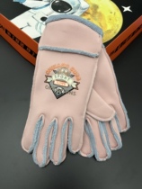 Childrens gloves boys and girls cartoon waterproof luminous anti-wind and cold students and teenagers keep warm outdoor plus velvet thickened baby