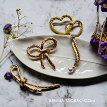 BEIMA minimalism (tangled rope) brooch bow shape special remake