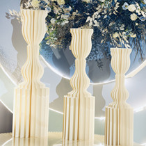 Origami Roman column wedding wedding dessert table cylindrical column scene arrangement props new decorative ornaments 2021