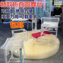 T-table folding stage wedding props New rose petals wedding creative ceiling decoration dessert table pillars