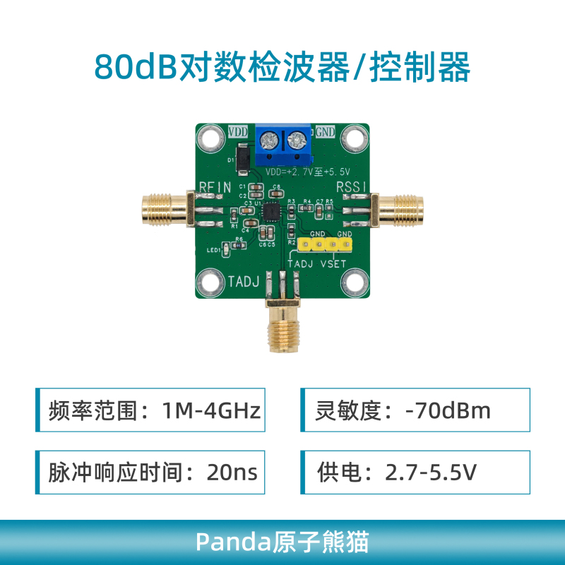 Adl5513 Rf 80Db Large Dynamic Range Logarithmic Detector Broadband 1M-4Ghz Sensitivity -70Db