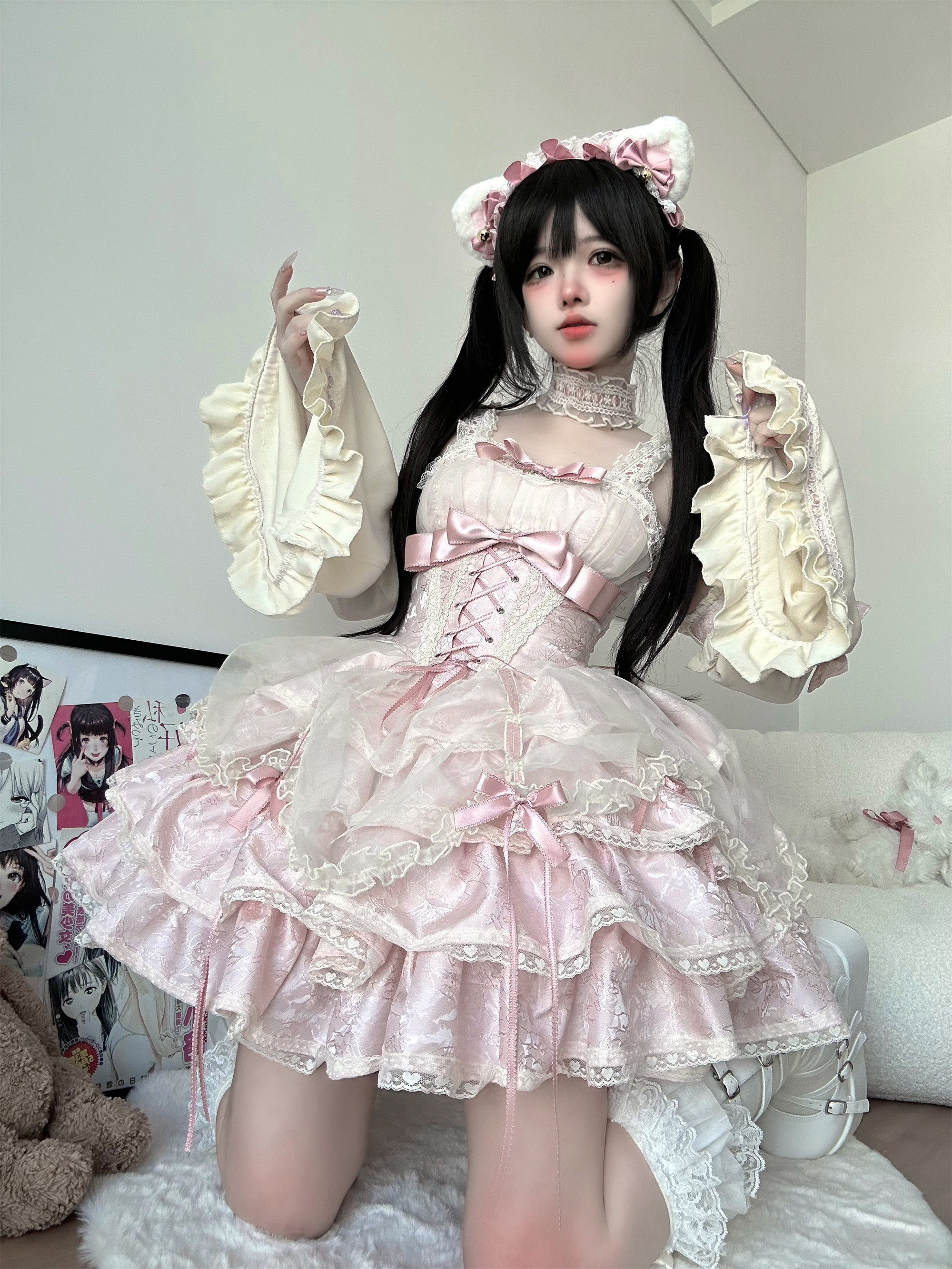 甜辣纯欲洛丽塔连衣裙小欣原创生日JSK 芭蕾风格亚文化Lolita裙-Taobao-Tmall