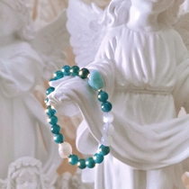 Dear Diana original niche design bracelet Pearl Blue apatite white moonlight transfer bracelet