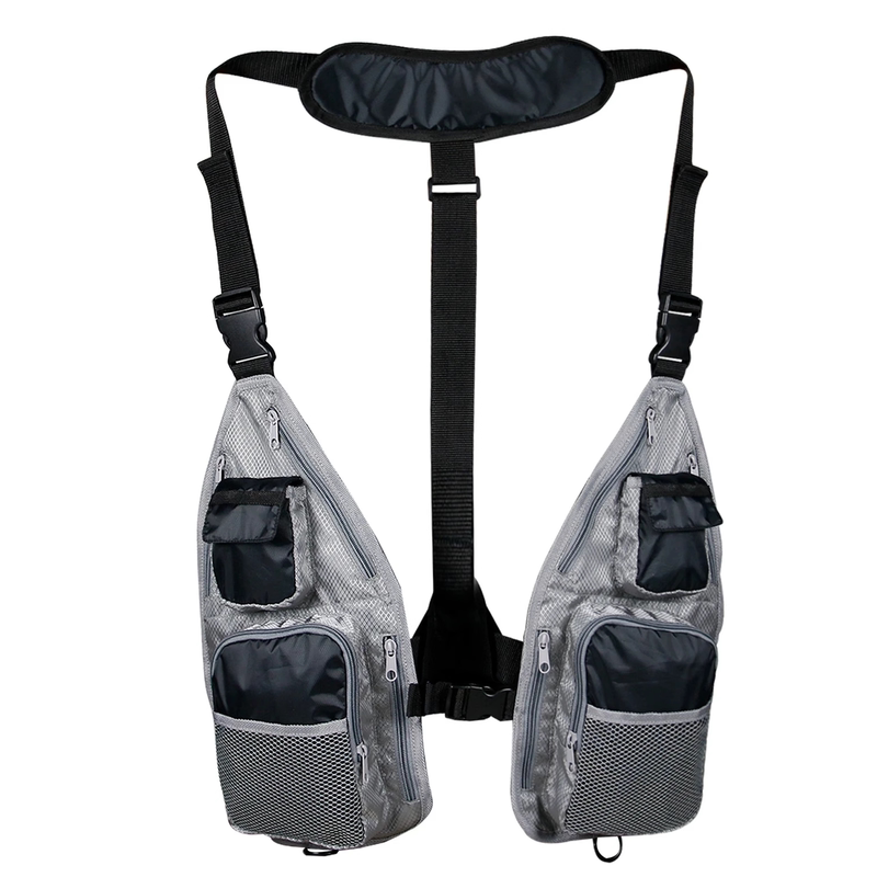Multifunctional Outdoor Fishing Vest Breathable Casual Multi-Pocket Road Fishing Vest Summer Simple Fishing Vest