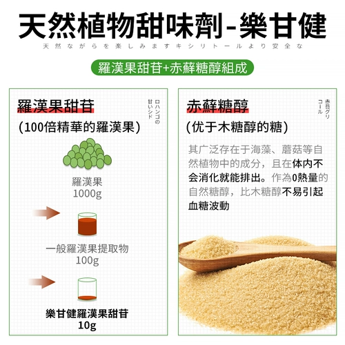 Япония импортировал Le Ganjian Aka Sugol Saloa Salo Sugar 0 Calorie Caliba California Ronaldos и Han Fruit Sugar