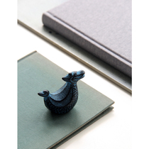 Spot Japan imported Southern Iron Dragon cast iron town calligraphy and painting press corner paper town Zodiac mini ornaments