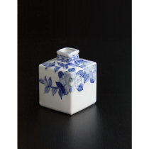 Spot Japanese original imported Jiugu burning hand-painted small vase Japanese home flower arrangement desktop ceramic flower