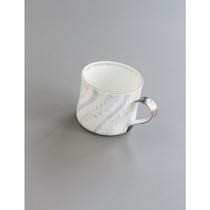 Spot Japan imported from the field of hand made cloth thin porcelain gold mouth silver glaze 120 ml strong coffee cup small Cup