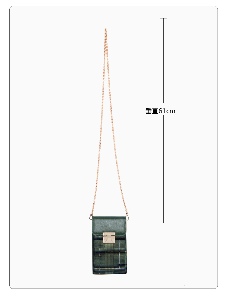 Túi đựng điện thoại di động mini nữ đeo chéo 2019 mới hoang dã Hàn Quốc dây da ví tiền xu dọc túi nhỏ - Túi điện thoại túi đeo chéo lv