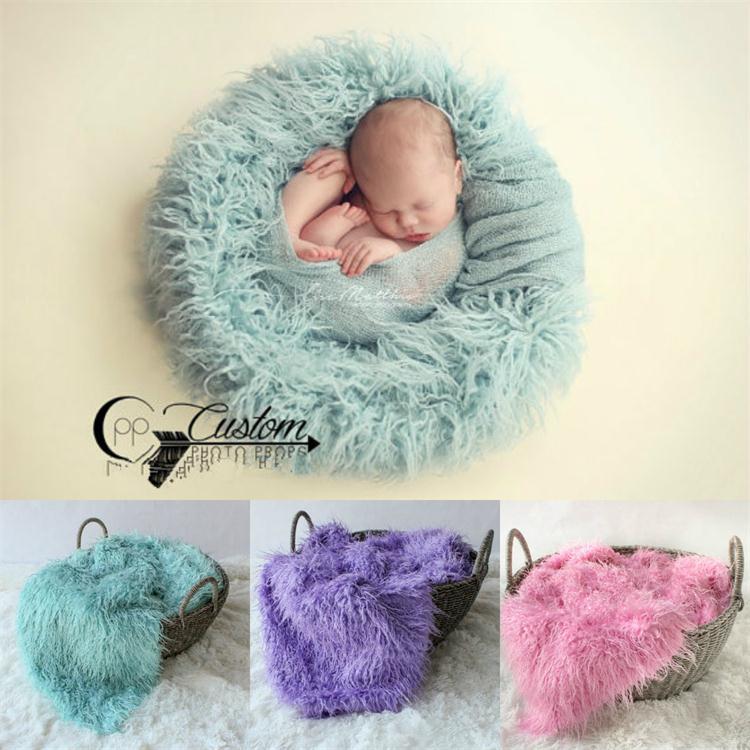 Newborn photography blanket European and American photography blanket Long blanket Full moon 100-day photography blanket Baby blanket