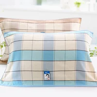 Khăn choàng đôi hai lớp đệm gối đôi Cotton dành cho người lớn đôi mùa hè Khăn đơn gối tăng 50 * 80 Ý tưởng từ khóa