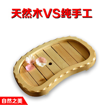 Boutique Japanese cuisine sasab box white wood crescent-shaped sushi plate Japanese and Korean cuisine tableware sash platter