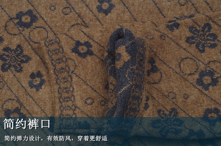 Phụ nữ mùa đông quần len trung niên dày quần ấm quần quần cao eo quần phụ nữ quần cashmere quần dài kích thước lớn quần dài quần tất nữ lót lông
