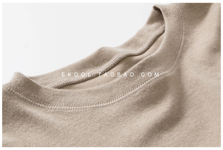 EKOOL retro slim rắn màu áo thun nữ dài tay 2018 mùa thu mới phiên bản Hàn Quốc của áo sơ mi chạm đáy hoang dã áo phông nữ