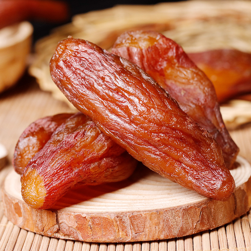 With leather sweet potato dried farmhouse homemade without sugar and no oil Add ground melon dried net red snacks soft glutinous sweet potato dried