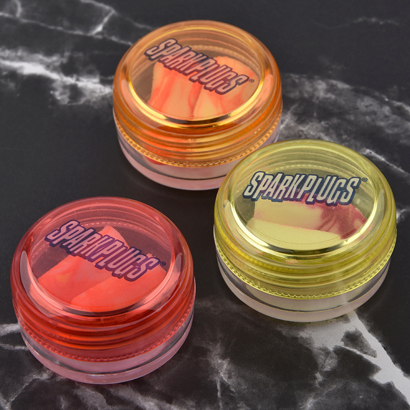 Sparkplugs Colorful Sleep Noise-Canceling Earplugs for Students Who Snore, Silent Noise-Reducing Sponge Elastic Earplugs