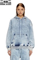 Diesel Womens UK direct mail long-sleeved denim kangaroo hoodie A152020CBDN