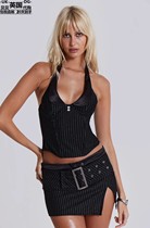 Jaded London womens clothing UK direct mail new striped halter neck corset JWT3808