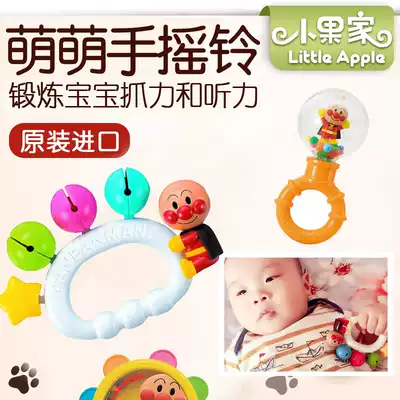 Japan Anpanman Pinocchio Baby star handbell Hand bell toy Sand hammer castanets Color hand shake